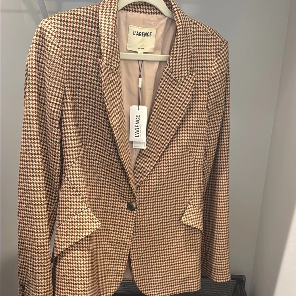 L'AGENCE Houndstooth Blazer - Picture 2 of 7